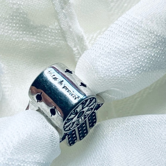 🧿 NWOT Blue Evil Eye Hamsa Hand Charm ✨ - Picture 7 of 11